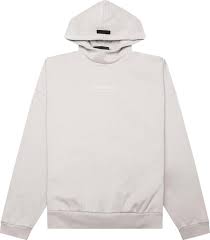 Fear of God Essentials Hoodie 'Silver Cloud' - preowned