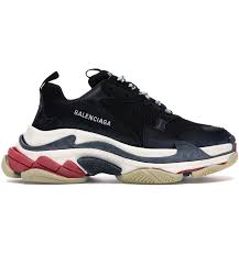 Balenciaga Triple S Black White Red (2018 Reissue) - Used