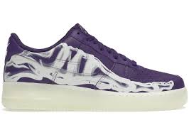 Nike Air Force 1 Low '07 QS Purple Skeleton Halloween (2021) - Used