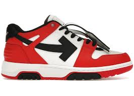 OFF-WHITE Out Of Office OOO Low Tops Red Black (2024) - Used