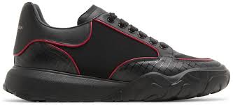 Alexander McQueen Oversized Court Trainer 'Black Lust Red' - Used
