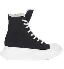 Rick Owens Abstract High Top Black Milk - Used