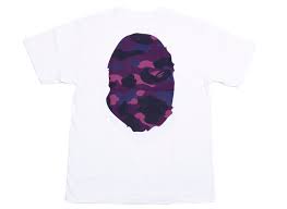 BAPE Color Camo Big Ape Head Tee White/Purple