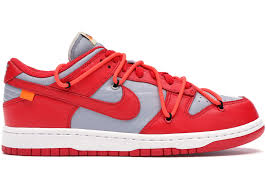 Nike Dunk Low Off-White University Red - Used