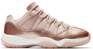 Women's Air Jordan 11 Low Rose Gold - Used