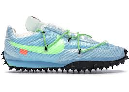 Nike Waffle Racer Off-White Vivid Sky (W) - Used