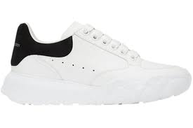 Alexander McQueen Oversized Court Trainer White Black