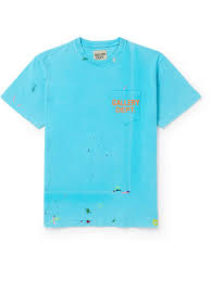 Gallery Dept Vinatge Logo Painted Tee Turquoise