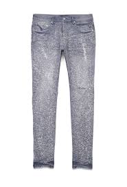 Purple Brand Worn Grey Speckle Bleach Jean (Pre-Owned)