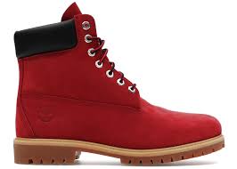 Timberland 6" Premium Waterproof Boot Dark Red Nubuck