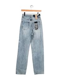 Ksubi Straight Leg Jeans with Blue Block Tag (Pre-Owned)