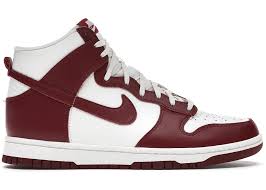 Nike Dunk High Sail Team Red (Women's) - Used