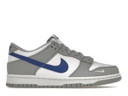 Nike Dunk Low Mini Swoosh Wolf Grey Game Royal - Used