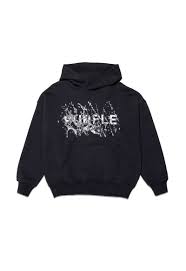 PURPLE BRAND BLACK HWT FLEECE PO HOODIE