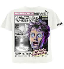 Hellstar Breaking News T-Shirt White - FW23 - (Pre-Owned)