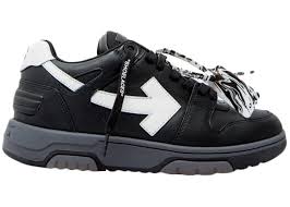 OFF-WHITE Out Of Office OOO Low Tops Black Grey White SS22