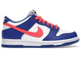 Nike Dunk Low Bright Crimson Game Royal - Used