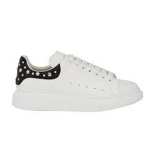 Alexander McQueen Studded Oversized Sneaker 'Black White' - Used