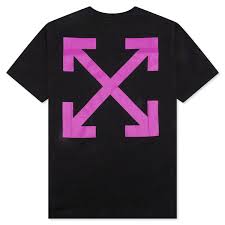 OFF-WHITE Arrow Caravaggio St Fran Slim Tee Black/Multi - (Pre-Owned)