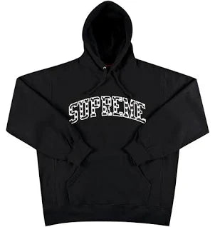 Supreme Hearts Arc Hooded Sweatshirt Black -Preowned