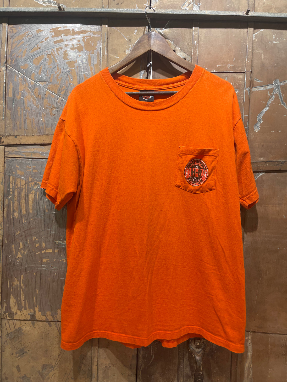 Orange Harley Davidson Austin Texas Tee