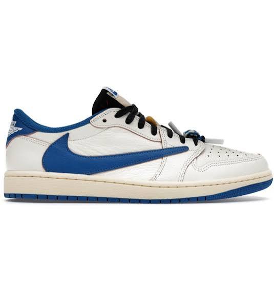 Jordan 1 Retro Low OG SP Fragment x Travis Scott Sail Military Blue