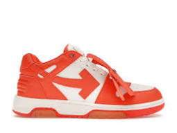 OFF-WHITE Out Of Office OOO Low Tops White Orange (Used)