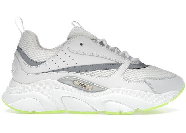Dior B22 White Silver Fluo Green - Used