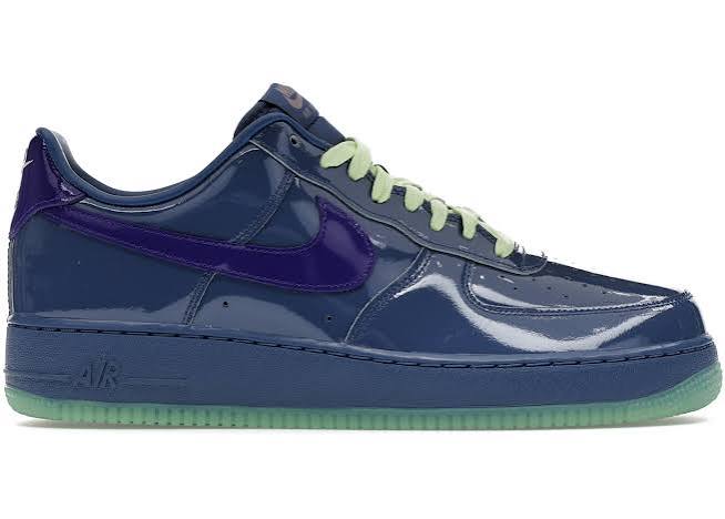 Nike Air Force 1 Low Patent Leather Mystic Navy Grape Ice - Used
