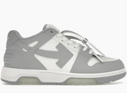 OFF-WHITE Out Of Office Low Grey White Off-White Heel Tab - Used