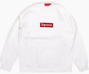 Supreme Box Logo Crewneck (FW15) White - used