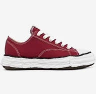 Maison Mihara Yasuhiro Men's Red Peterson Sole Canvas Bordeaux