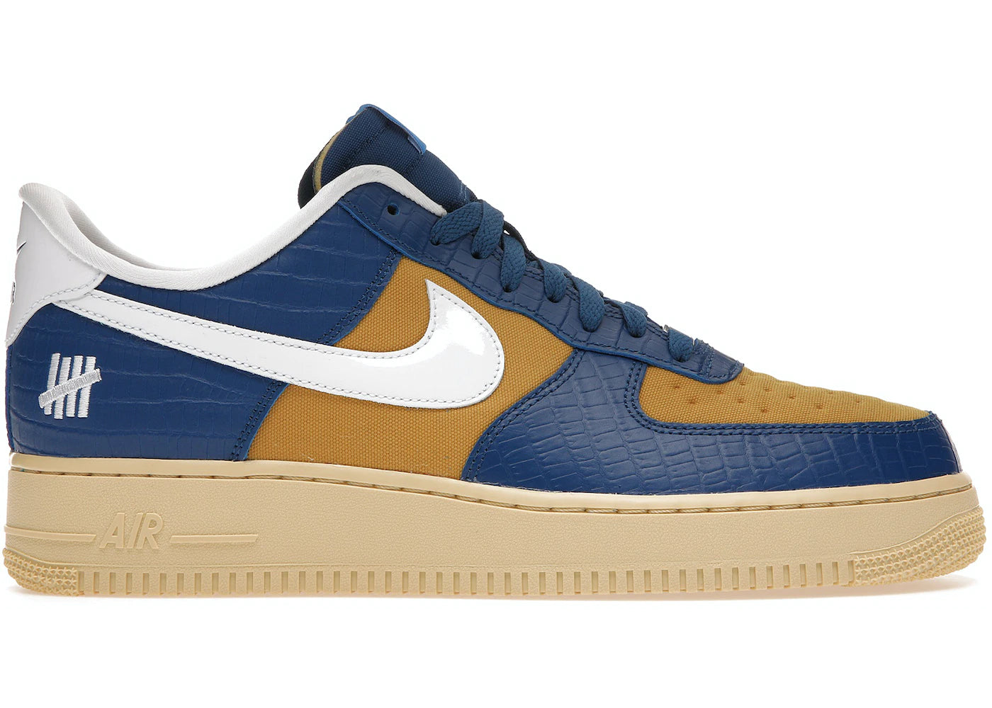 Nike Air Force 1 Low SP Undefeated 5 On It Blue Yellow Croc - Used