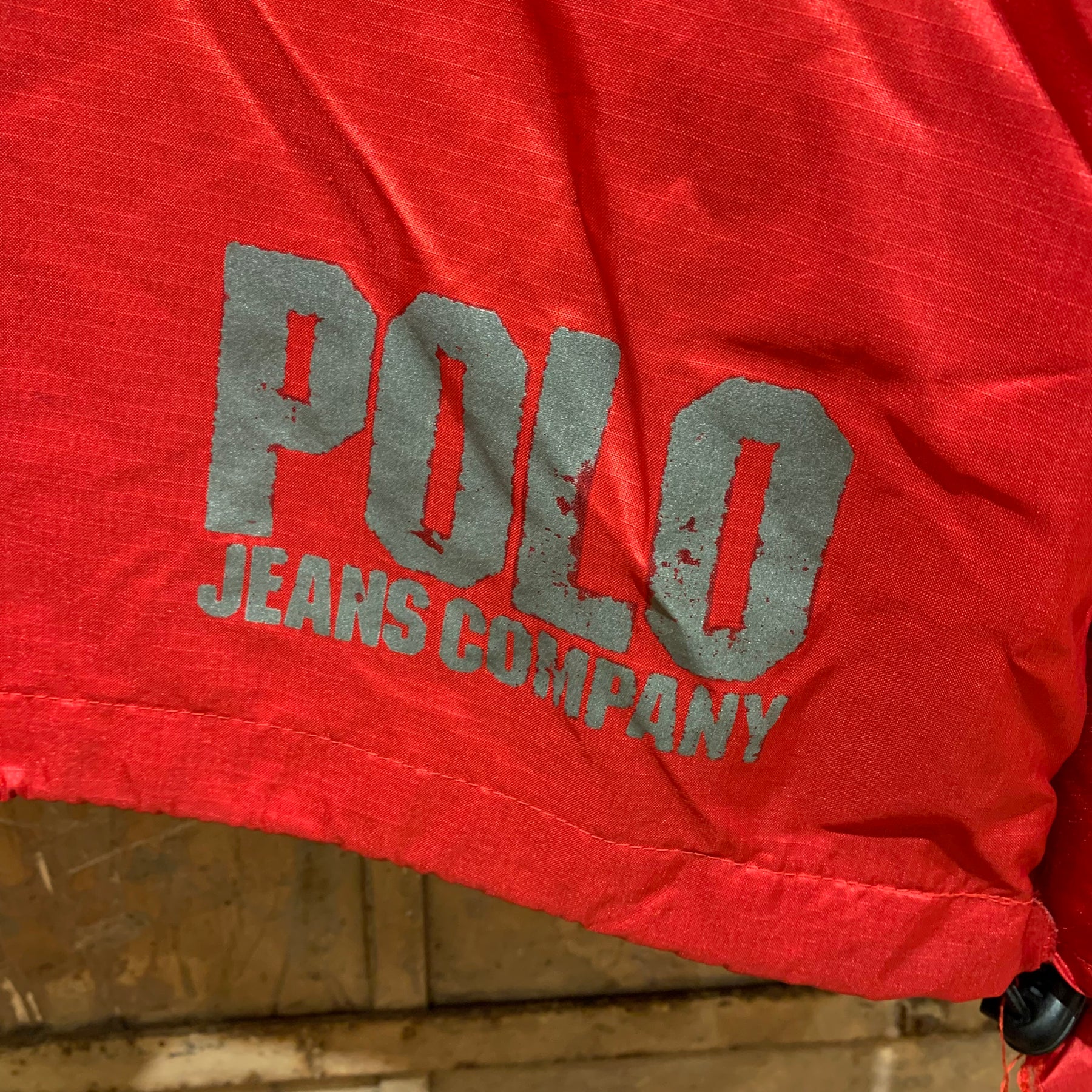 Polo Ralph Lauren Red Windbreaker Hoodie
