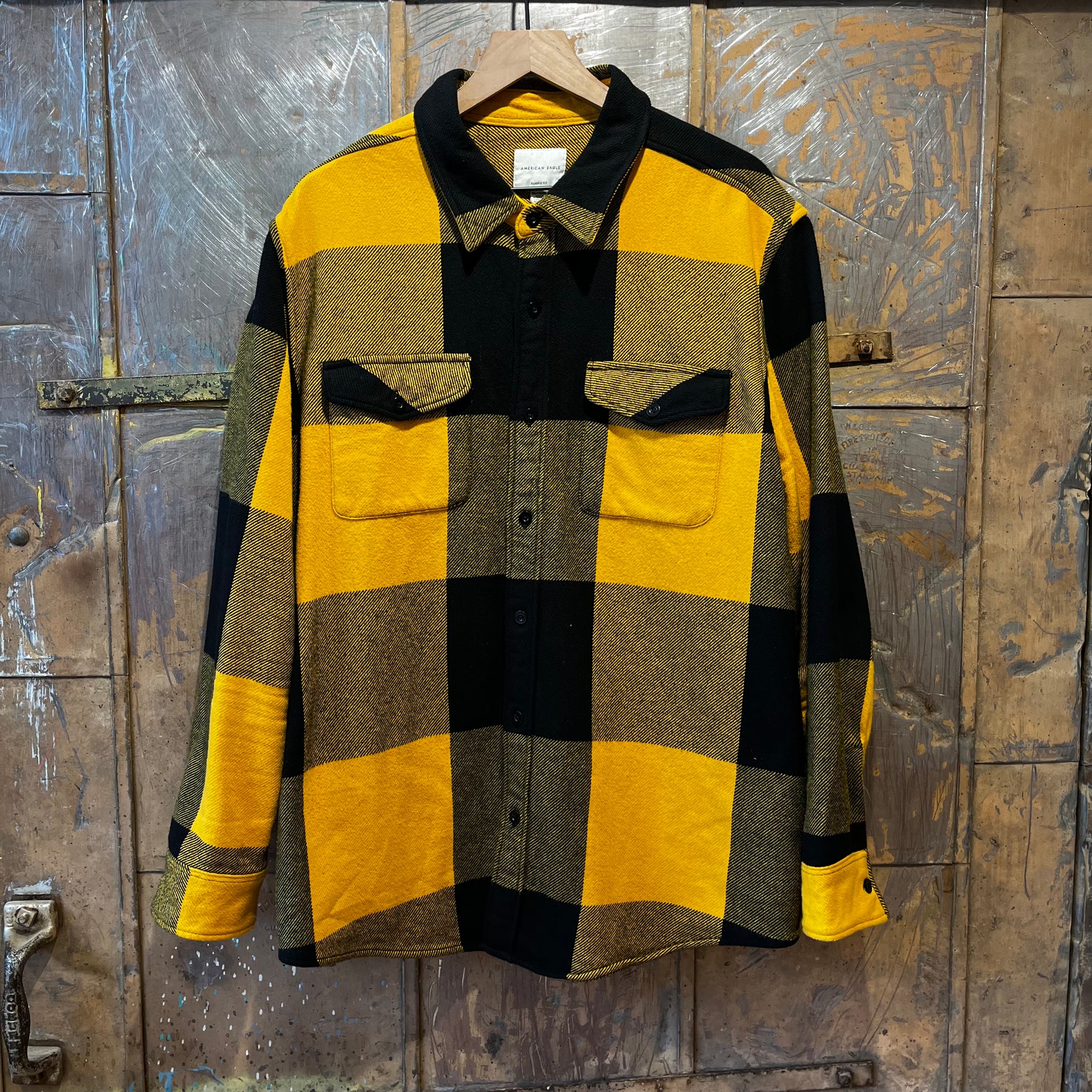 Yellow and Black Flannel